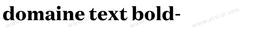 domaine text bold字体转换 domaine text bold字体转换